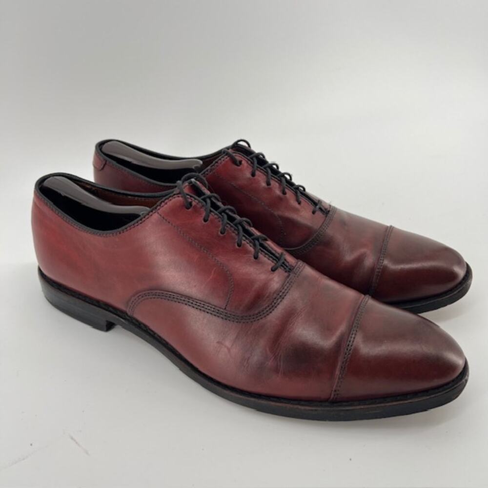 Allen Edmonds Park Avenue Cap Toe Calfskin Leather Dress Shoes Mens 11B Merlot